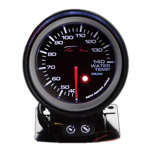Depo 60mm Water Temp Stepper Gauge 1 depo racing pk wa 60mm led water temperature gauge with peakcontrol box celcius 22649
