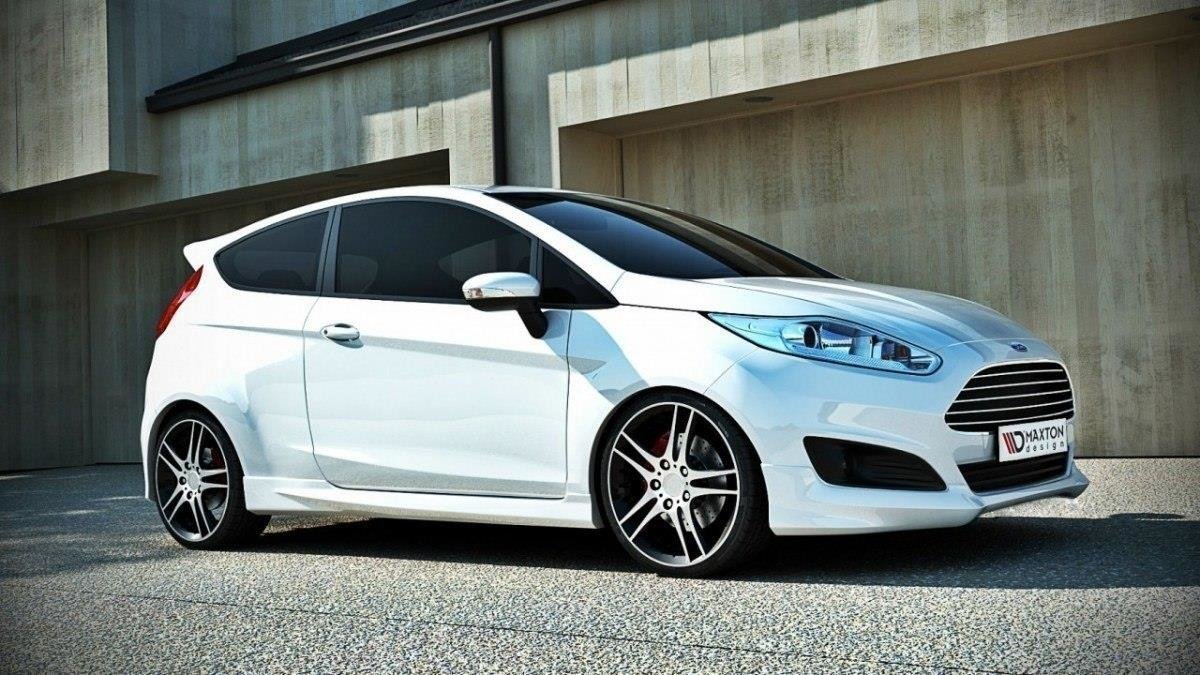 Maxton Design Ford Fiesta 13-17 ST/Zetec S Style Front Lip (2013-2017) 2 eng pl Front Bumper Spoiler Ford Fiesta Mk7 FL 1565 2