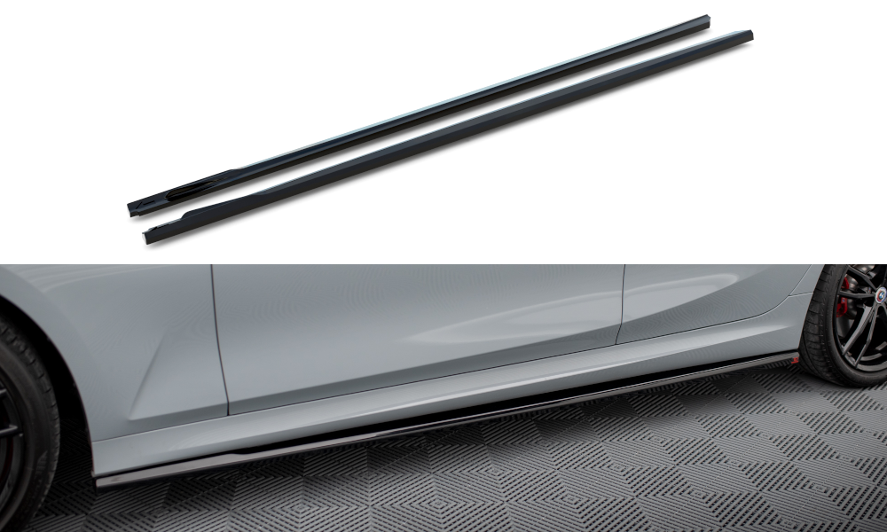 Maxton Design BMW G20 MSport Skirt Extensions - Gloss (Facelift 2022+) 2 eng pl side skirts diffusers bmw 3 m340i m pack g20 g20 facelift 18628 1