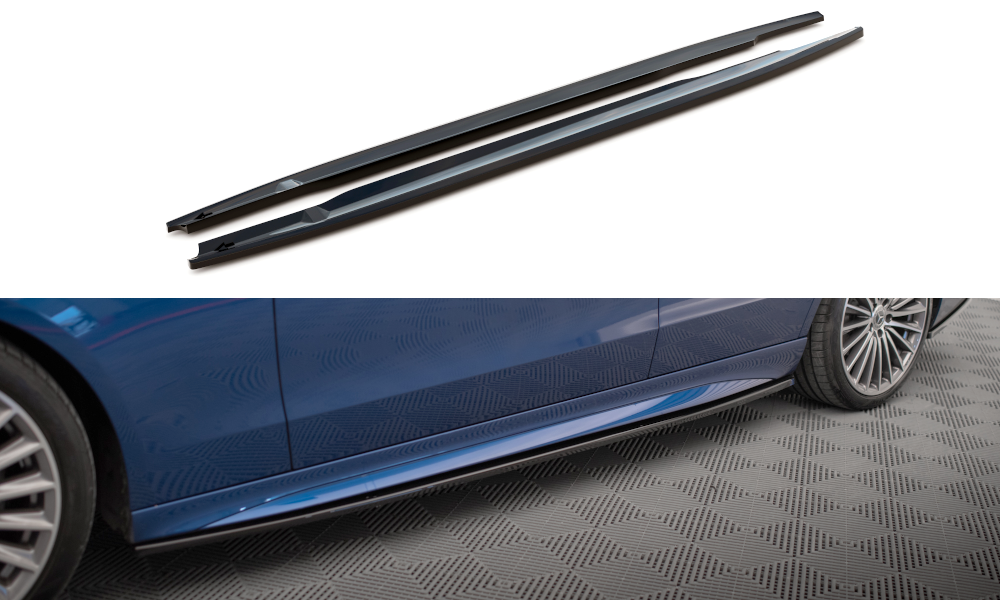 Maxton Design Mercedes C-Class AMG-Line Side Skirts- Gloss (W206 2021+) 4 eng pl side skirts diffusers mercedes benz c amg line w206 17723 6