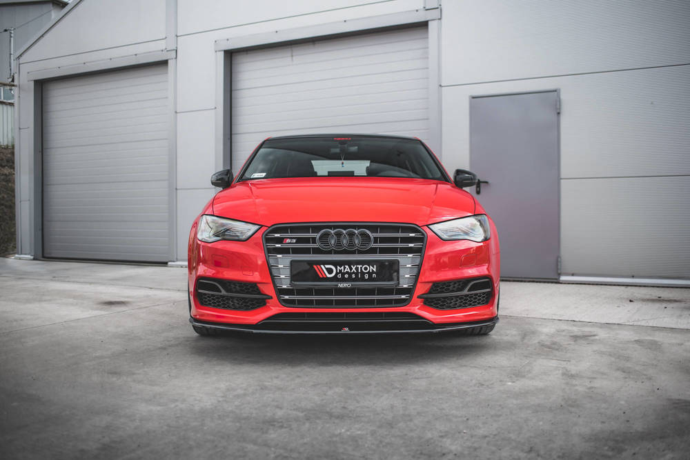 Maxton Design Audi A3 Saloon Front Lip v1 - Gloss (8V S-Line 2013-2016) 4 eng pm Front Splitter V 1 Audi S3 A3 S Line 8V Sedan Cabrio 8490 2