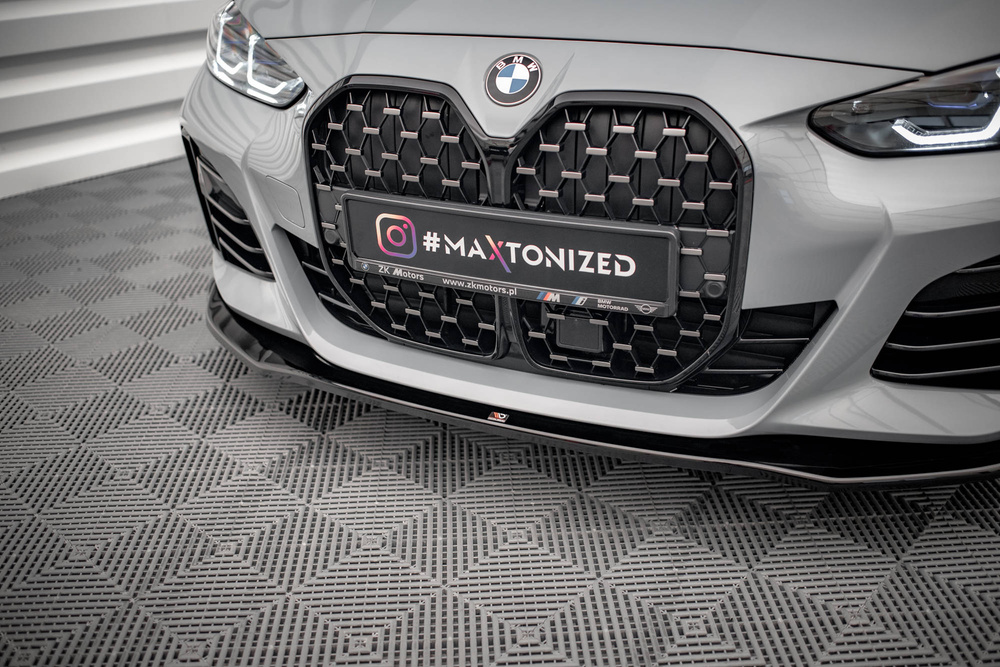 Maxton BMW 4 Series G26 Front Lip v1 - Gloss (2021+) 3 Maxton BMW 4 Series G26 Front Lip v1 - Gloss (2021+) - Image 3