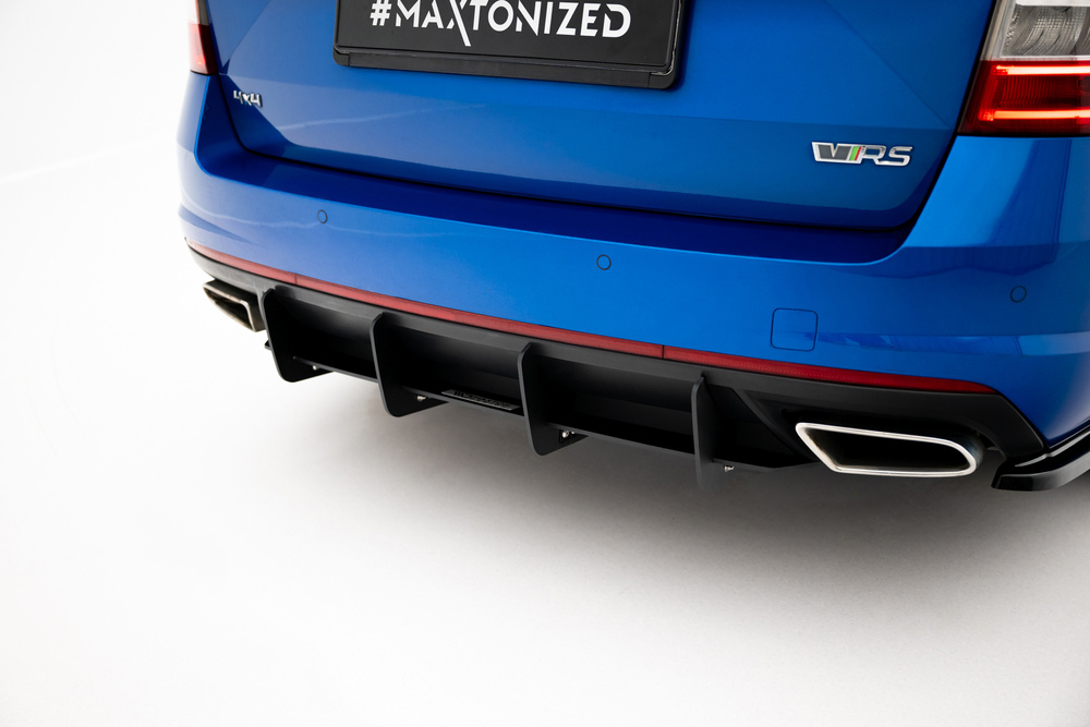 Maxton Design Skoda Octavia VRS Rear Bumper Diffuser - Gloss (Mk3 2016-2019) 5 Maxton Design Skoda Octavia VRS Rear Bumper Diffuser - Gloss (Mk3 2016-2019) - Image 5