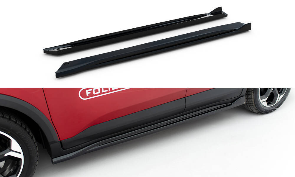 Maxton Design Ford Courier Side Skirt Extensions - Gloss (Mk2 23+) 2 Maxton Design Ford Courier Side Skirt Extensions - Gloss (Mk2 23+) - Image 2