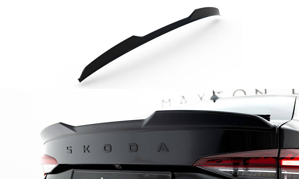 Maxton Design Skoda Octavia Boot Spoiler - 3D Gloss (Mk4 2019+ Liftback/VRS) 4 Maxton Design Skoda Octavia Boot Spoiler - 3D Gloss (Mk4 2019+ Liftback/VRS) - Image 4