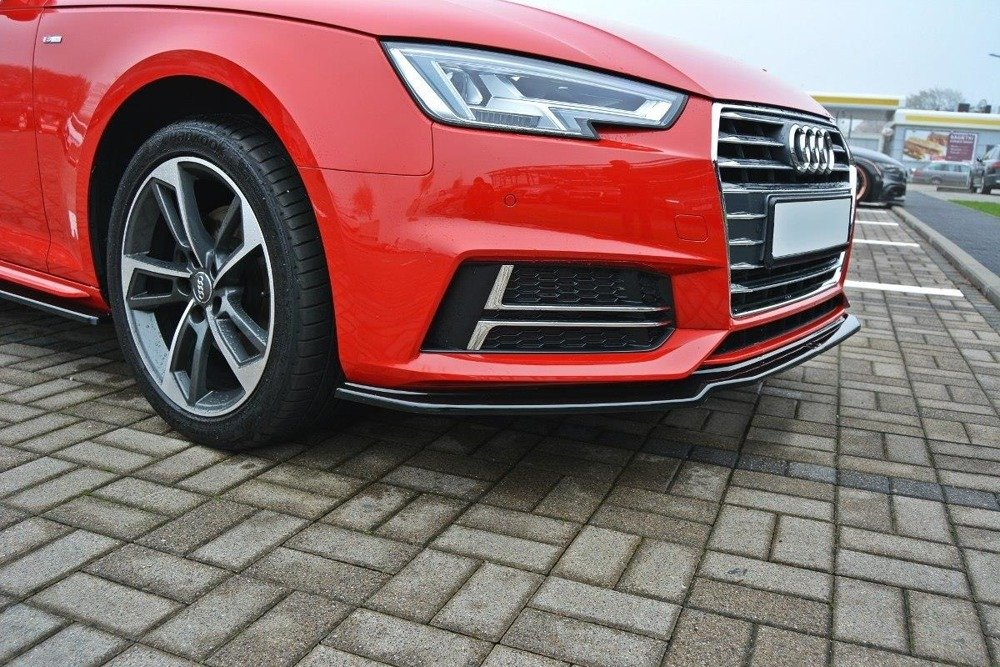 Maxton Design Audi A4 B9 S-Line Front Lip v1 - Gloss (2015-2019) 1 Maxton Design Audi A4 B9 S-Line Front Lip - v1 (2015-2019)