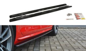 Maxton Design Audi A4 B9 S-Line Side Skirt Extensions - Gloss (2015-2024)