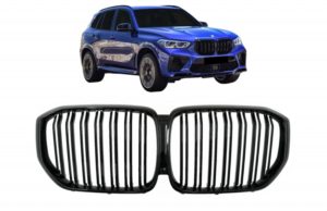 BMW X5 Black Grilles - Twin Fin Gloss Black (G05 2018-2022)