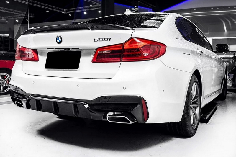 BMW 5 Series G30 Msport Diffuser - M5 Style Gloss Black (2018-2024) 1 BMW 5 Series G30 Msport Diffuser - M5 Style Gloss Black (2018-2024)