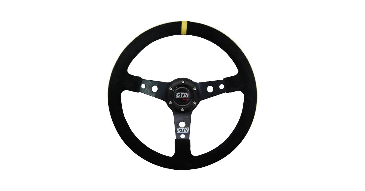 GT2i Deep Dish Competition Steering Wheels - Choice of Finishes/Depths 2 gt2i race 75 black steering wheel black spoke