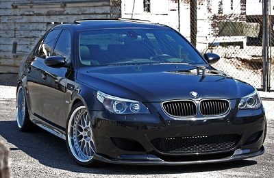 BMW E60 Msport Front Lip - HAM Style 3 ham front split3