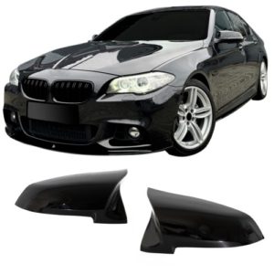 BMW 5 Series F10 Mirror Caps - Gloss Black M4 Style (2011-2018)