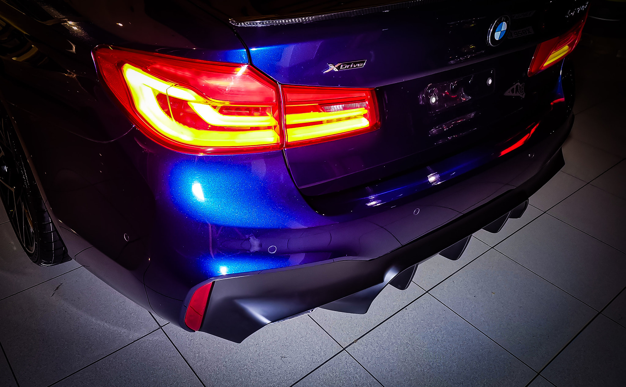 BMW 5 Series G30 Msport Rear Diffuser - M5 Style (2018-2014) 3 m5 diffuser mcconnon