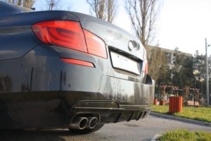 BMW 5 Series F10 Msport Rear Diffuser - M5 Twin Left Exit (2011-2017) 7 BMW 5 Series F10 Msport Rear Diffuser - M5 Twin Left Exit (2011-2017)