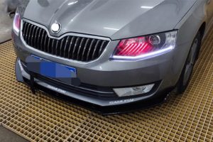 Skoda Octavia Mk3 SE MCG 3 Piece Gloss Black Front Lip