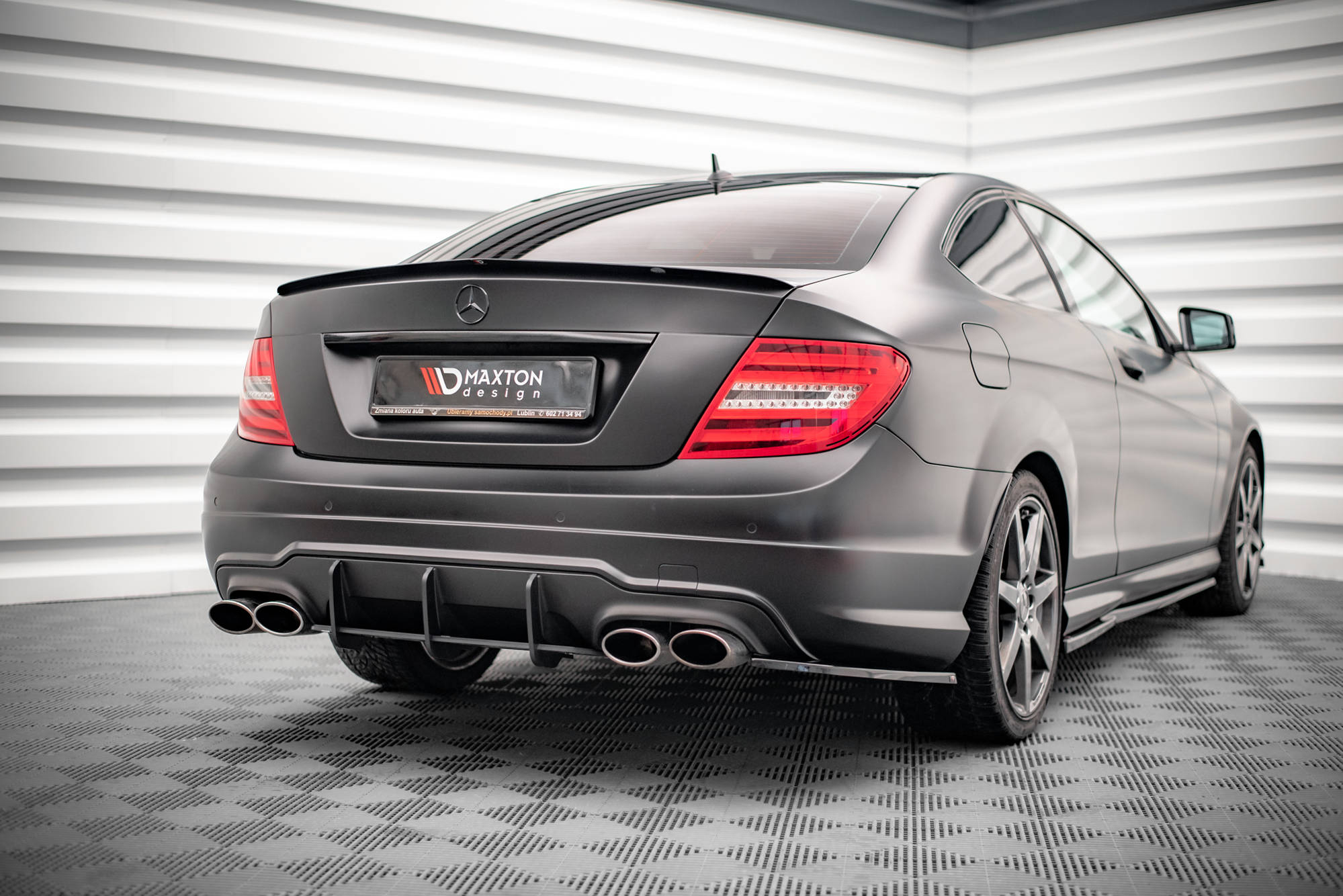Maxton Design Mercedes C-Class Boot Spoiler Coupe/Saloon - Gloss (W204 2007-2014) 2 me c 204f amgline cap1 c