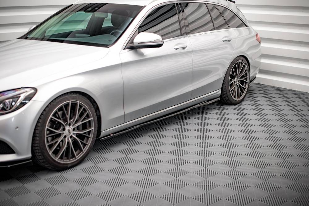 Maxton Design Mercedes C-Class Side Extensions - Gloss (W205 2014-2018) 1 Maxton Design Mercedes C-Class Side Extensions - Gloss (W205 2014-2018)