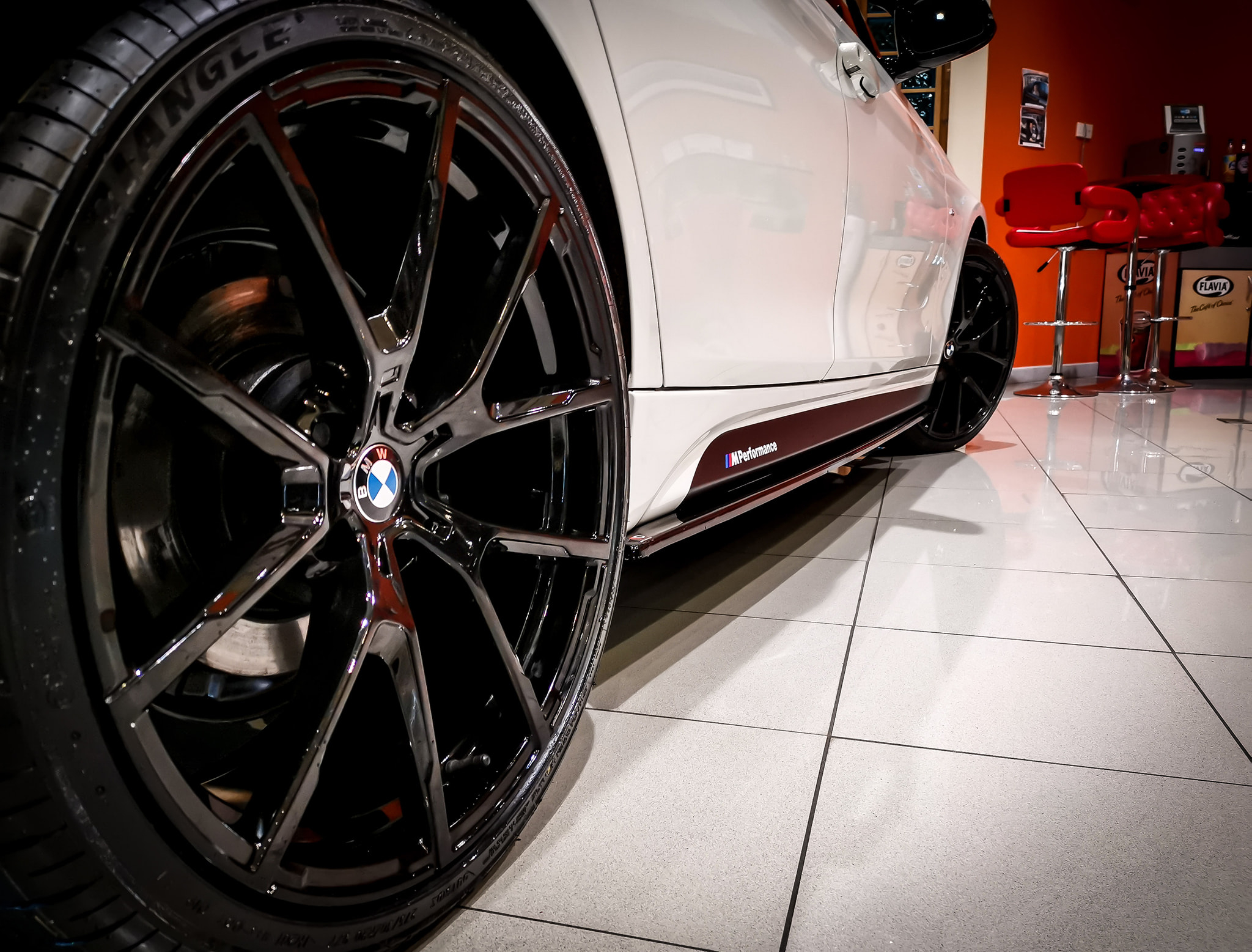 BMW F30 MSport Side Skirt Sticker Set 7 msport skirt stickers