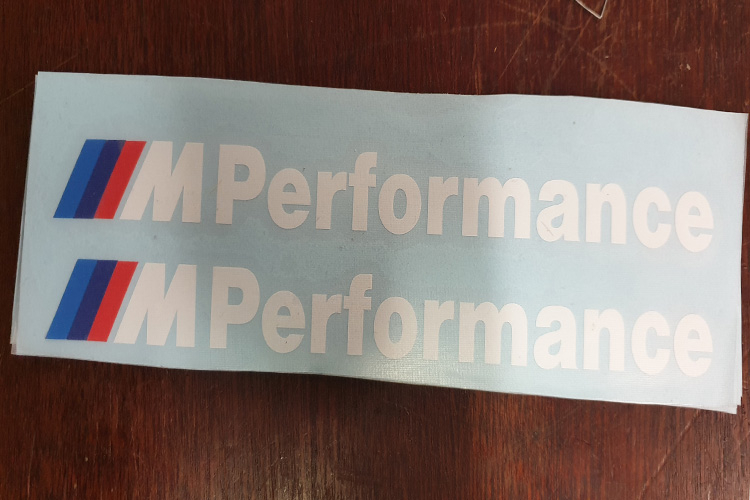 BMW 4 Series Msport Side Skirt Stickers (F32/F36 2013-2019) 3 msport sticker