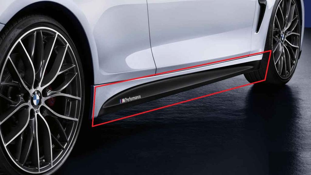 BMW F30 MSport Side Skirt Sticker Set 3 mtec side skirts 2