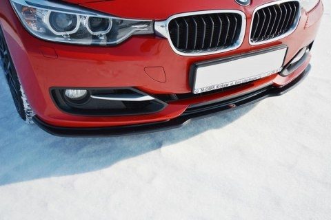 Maxton Design BMW F30 SE Bumper V1 Front Lip - Gloss Black (2011-2015) 3 mx v1 front lip 139c