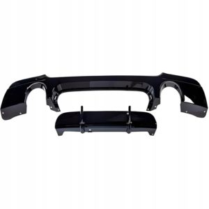 Auto-Styles BMW 3 Series Coupe E92 Diffuser - Single Left & Right Exit Gloss Black (Msport 2005-2012) 18 pokrywa zderzak bmw 3 e92 93 10 14