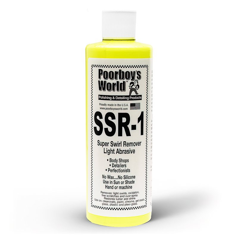 Poorboy's - Super Swirl Removers ( Choice of 4 Grades) 4 poorboys world ssr1 super swirl remover 473 ml