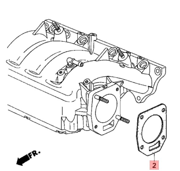 HOP THROTTLE BODY MOUNTING GASKET K-SERIES CIVIC 2 screenshot 2023 07 21 111411