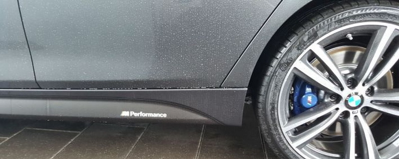 BMW F30 MSport Side Skirt Sticker Set 5 side decals sticker vinyl dark grey bmw f30 f31 3 5990917 6020244 1