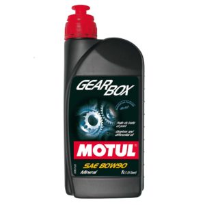 Motul Gearbox 80W90 Mineral Gear Oil (1 Litre) 8 Motul Gearbox 80W90, Motul Gearbox 80W-90 mineral gear oil with MoS2 bottle