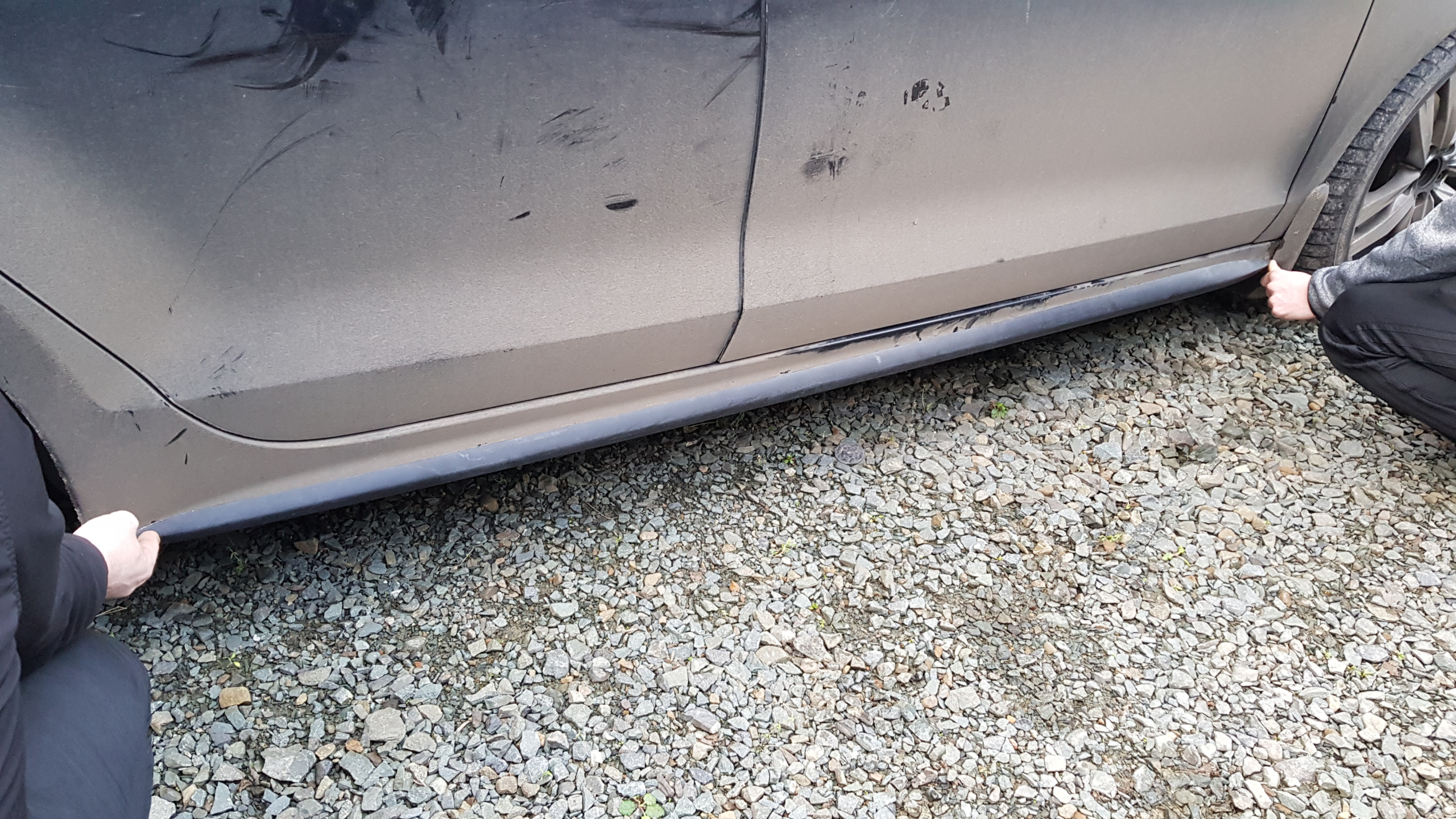 VW Jetta Side Skirts - VTX Style (Mk6 2012-2018) 3 vtx skirts 1 scaled