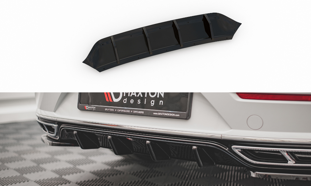 Maxton Design VW Arteon R-Line Rear Valance - Gloss (Facelift Mk1 2020-2024) 3 vw ar 1f rline rs1ga 1