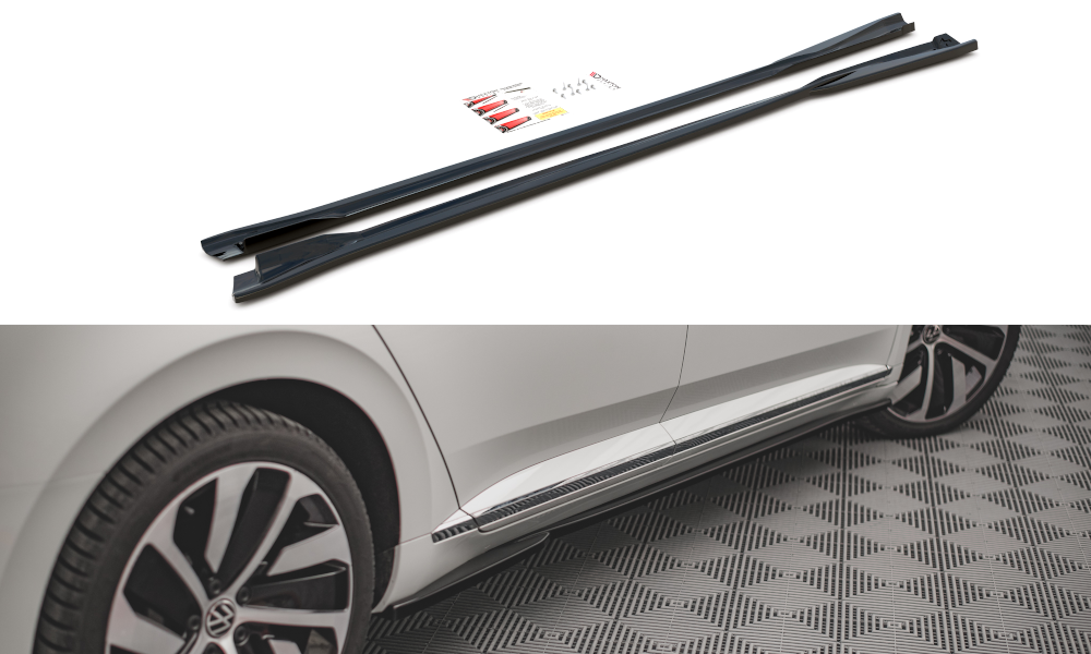 Maxton Design VW Arteon R-Line Side Skirts - Gloss (Facelift Mk1 2020-2024) 3 vw ar 1f rline sd1ga