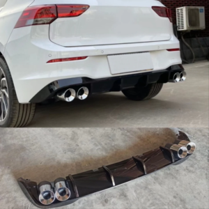 VW Golf 8 R Style Diffuser - Gloss Black