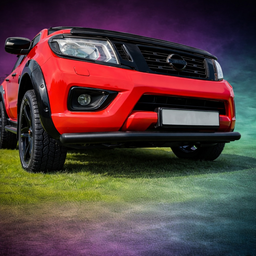 Nissan Navara Nudge Bar - Single Bar Design (2010-2023) 1 Nissan Navara Nudge Bar - Single Bar Design (2010-2023)