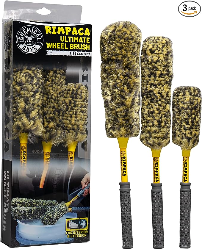 CHEMICAL GUYS - Rimpaca Ultimate Wheel Brush Set (3 Pieces) 1 CHEMICAL GUYS - Rimpaca Ultimate Wheel Brush Set (3 Pieces)