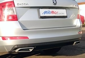 MILOTEC - Skoda Octavia SE Exhaust Tip Dummie - Gloss Black (Mk 3/3.5 )