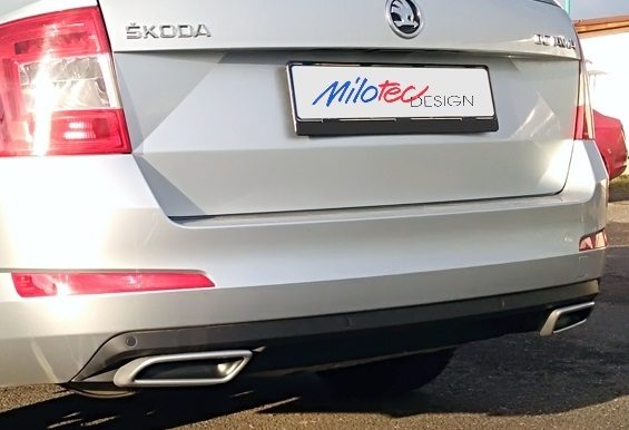 MILOTEC - Skoda Octavia SE Exhaust Tip Dummie - Gloss Black (Mk 3/3.5 ) 1 MILOTEC - Skoda Octavia SE Exhaust Tip Dummie - Gloss Black (Mk 3/3.5 )