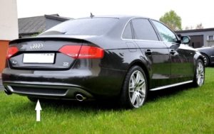 Audi A4 B8 Rear Bumper Diffuser - S-Line Style (2008-2011) 6 Audi A4 B8 Rear Bumper Diffuser - S-Line Style