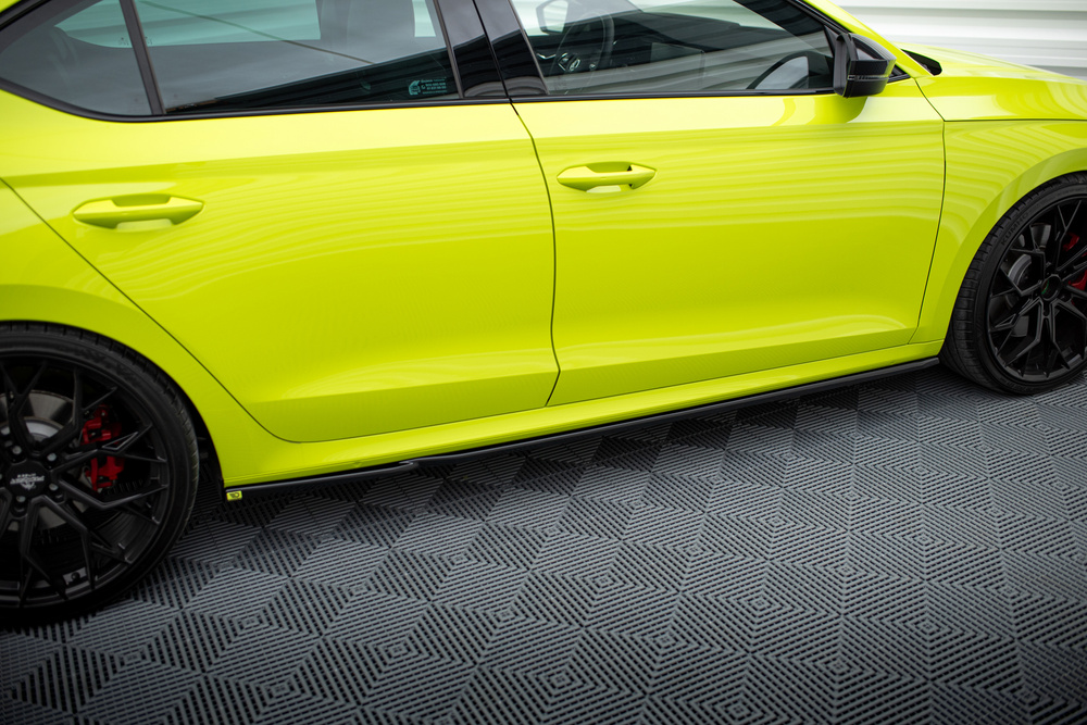 Maxton Design Skoda Octavia VRS Side Skirt Extensions V1 - Gloss (Mk4 2020-2024) 4 Maxton Design Skoda Octavia VRS Side Skirt Extensions V1 - Gloss (Mk4 2020-2024) - Image 4