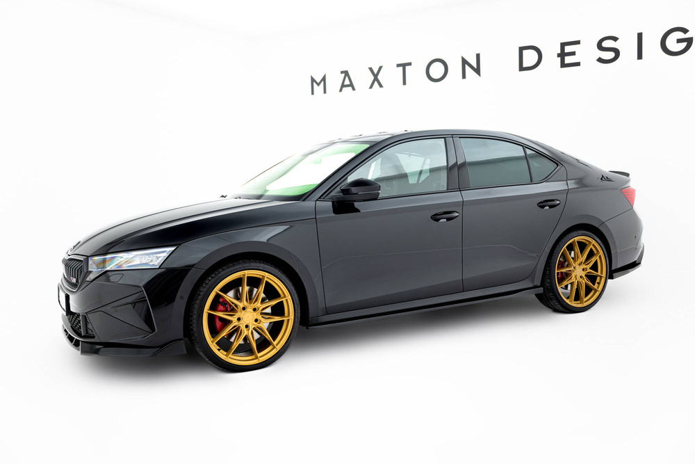 Maxton Design Skoda Octavia VRS Side Skirt Extensions V2 - Gloss (Facelift Mk4 2024+ ) 1 Maxton Design Skoda Octavia VRS Side Skirt Extensions V2 - Gloss (Facelift Mk4 2024+ )