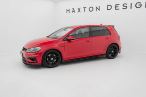 Maxton Design VW Golf 7.5 R Side Skirt Extensions - Gloss (Facelift Mk7 2016-2020)