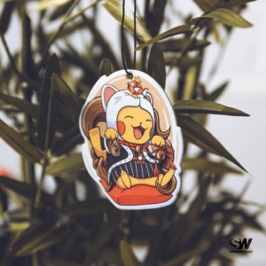 Maneko Lucky Cat Pikachu Cosplay Car Air Freshener - Bubblegum 4 saitoworks preview 65037 1