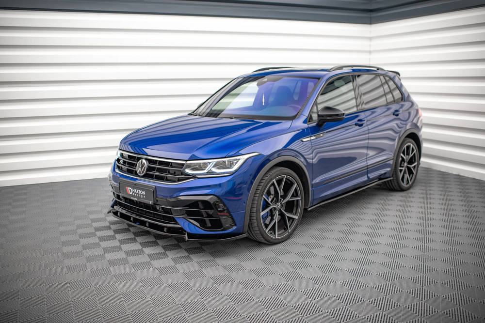 Maxton Design VW Tiguan R-Line Side Skirt Extensions - Gloss (Facelift Mk2 2020-2024) 2 VW TI 2F R SD1G c
