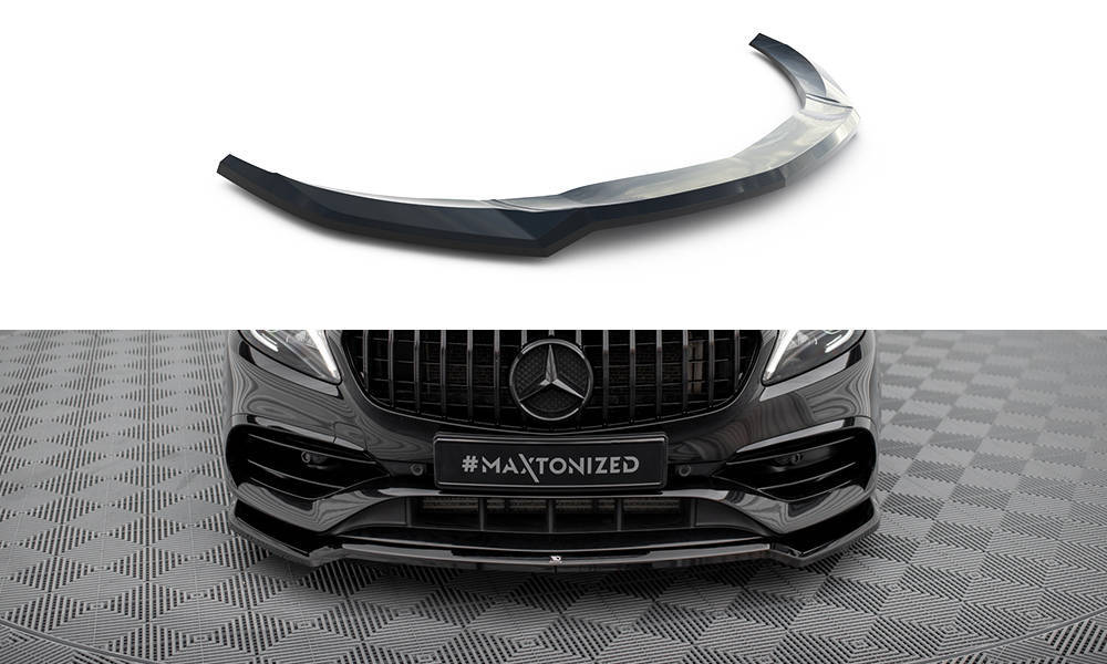 Maxton Design Mercedes A-Class AMG-Line Front Lip V1 - Gloss (Facelift W176 2015-2018) 1 Maxton Design Mercedes A-Class AMG-Line Front Lip V1 - Gloss (Facelift W176 2015-2018)