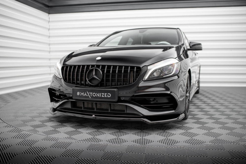 Maxton Design Mercedes A-Class AMG-Line Front Lip V1 - Gloss (Facelift W176 2015-2018) 6 Maxton Design Mercedes A-Class AMG-Line Front Lip V1 - Gloss (Facelift W176 2015-2018) - Image 6