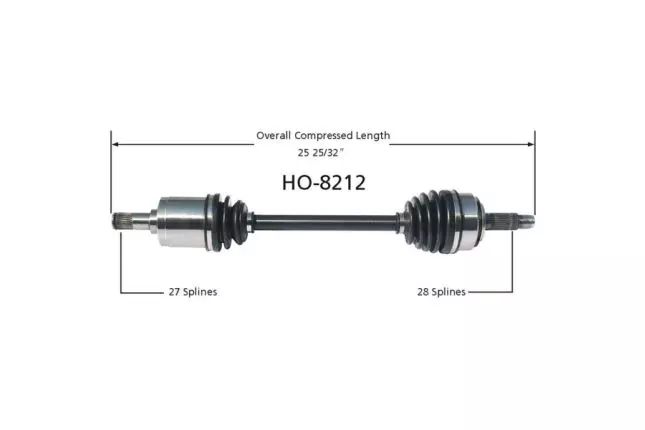 Trakmotive Accord CL7 Drive Shaft - Left 2 Trakmotive Accord CL7 Drive Shaft - Left - Image 2
