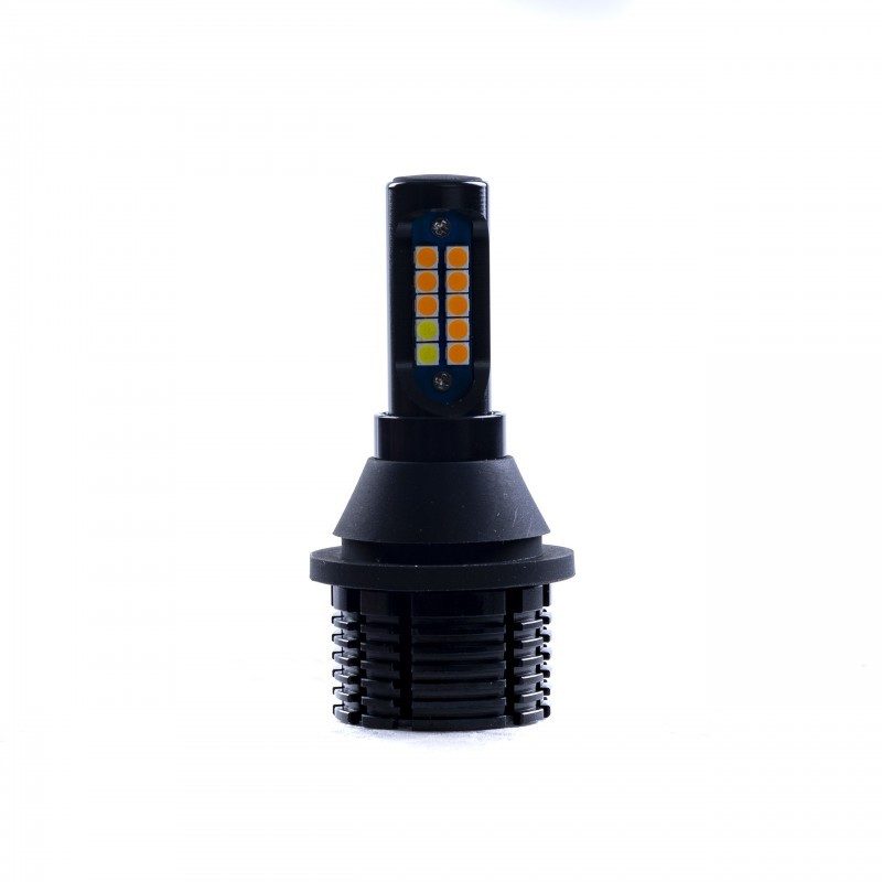 EIN LED CANBUS DRL + Turn Signal LED Bulbs W21W 2 py21w led bulbs 30w 12 x cree 6000korange canbus drl turn signal 1