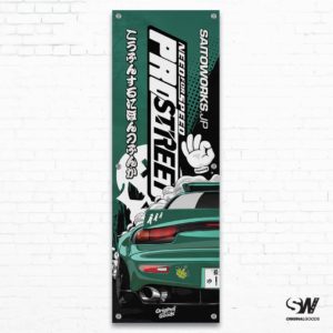 SAITOWORKS Kakkoii Collection: R3ACT Team Session NFS Mazda RX7 Workshop Banner