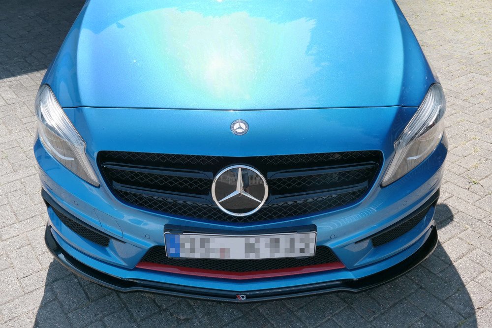 Maxton Design Mercedes A-Class Front Lip - Gloss Black (W176) (AMG-LINE) (2012-2015) 2 eng pm FRONT SPLITTER MERCEDES BENZ W176 AMG LINE PREFACE 7271 3